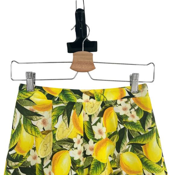 Show Me Your Mumu Martine Shorts Citrus Lemon Print Yellow Size Small - Picture 3 of 6